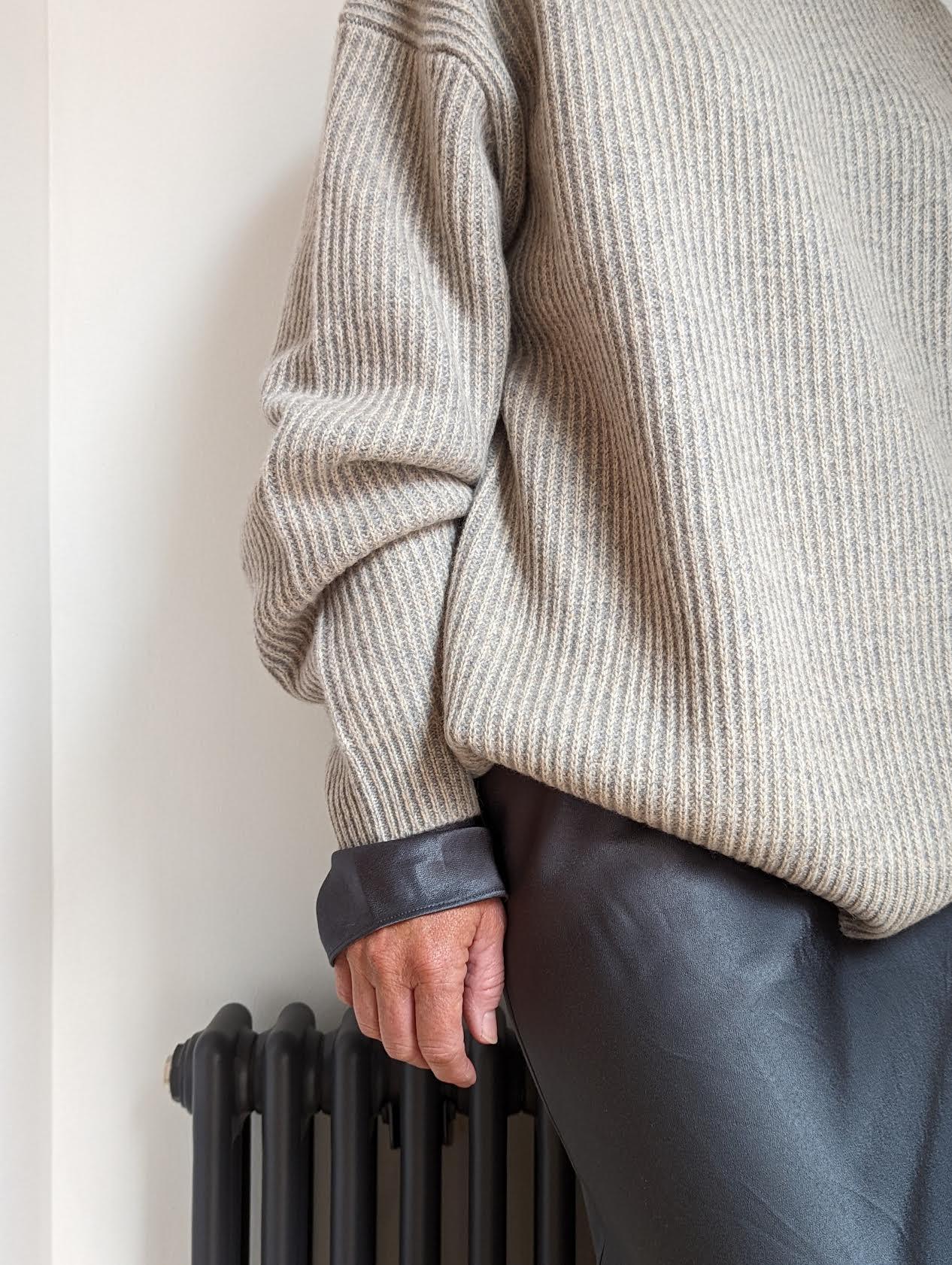 Plaited Crew-Neck Fisherman Jumper