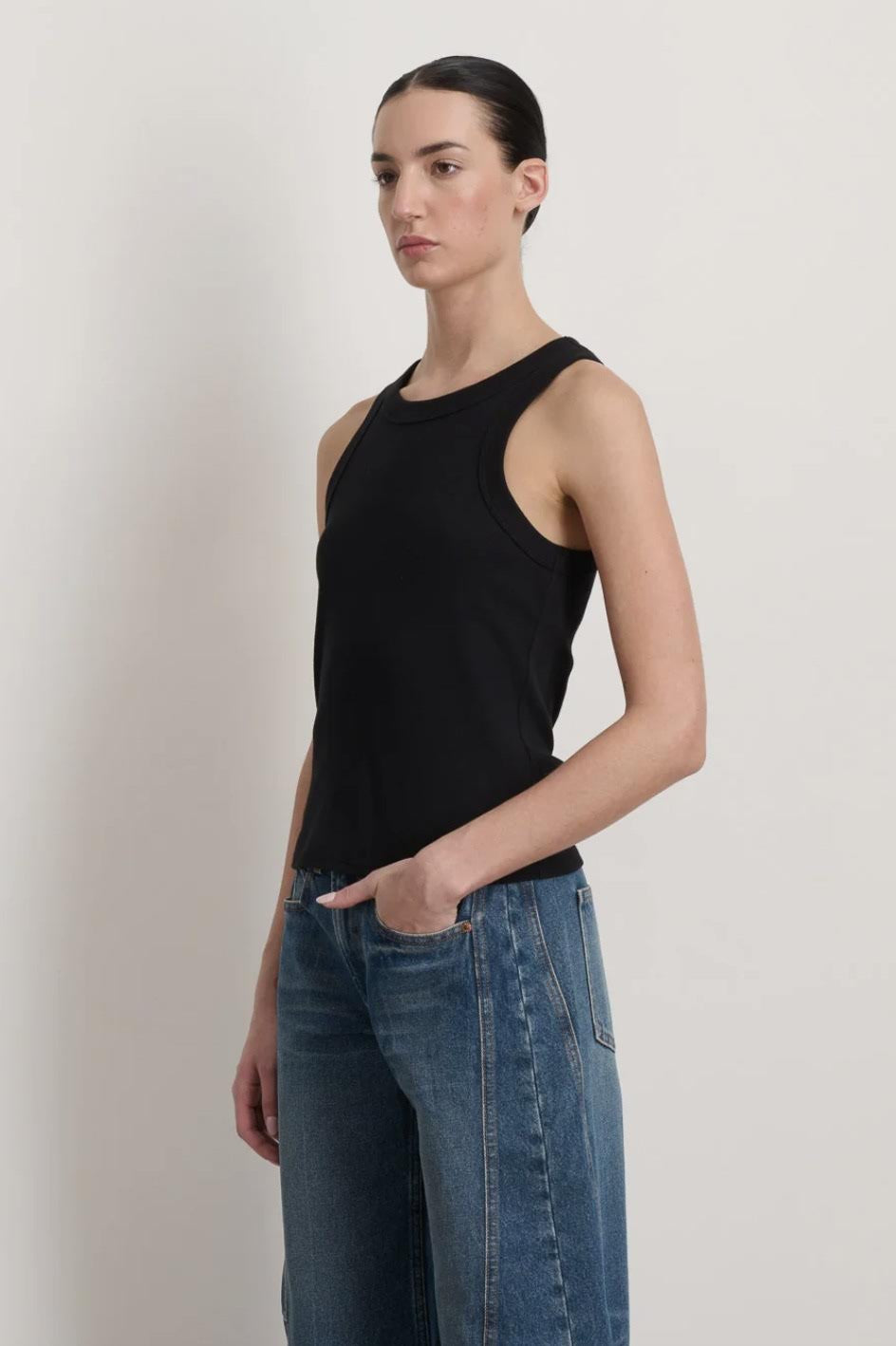 B Sides - Black Rib Tank - Image 1 of 3