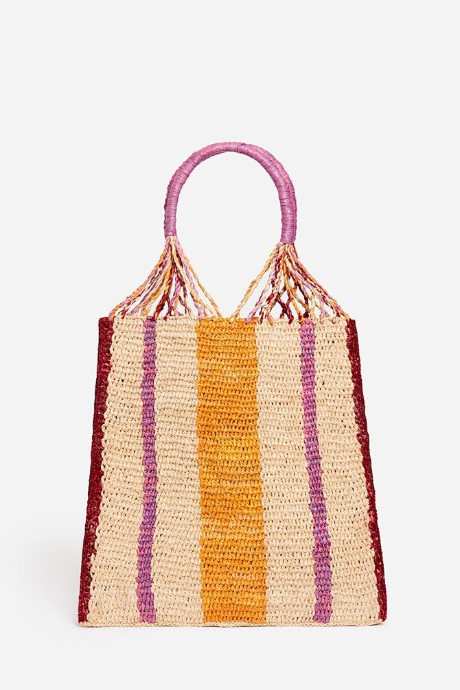 Vanessa Bruno Panier Multi-Coloured Raffia Tote – 32 The Guild