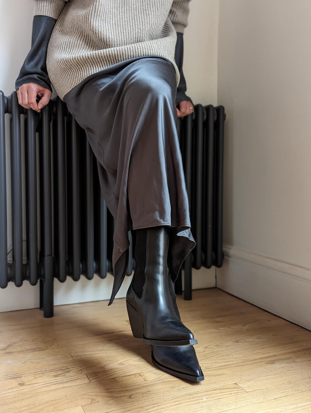 DAY BIRGER - George Black Leather Piston Boots - 32 The Guild