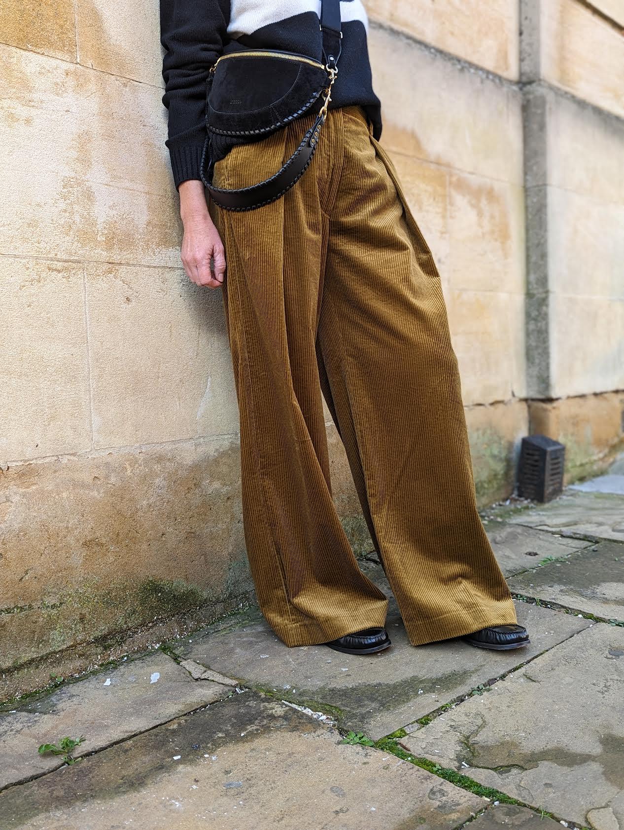 Ricardo Corduroy Wide-Leg Trousers