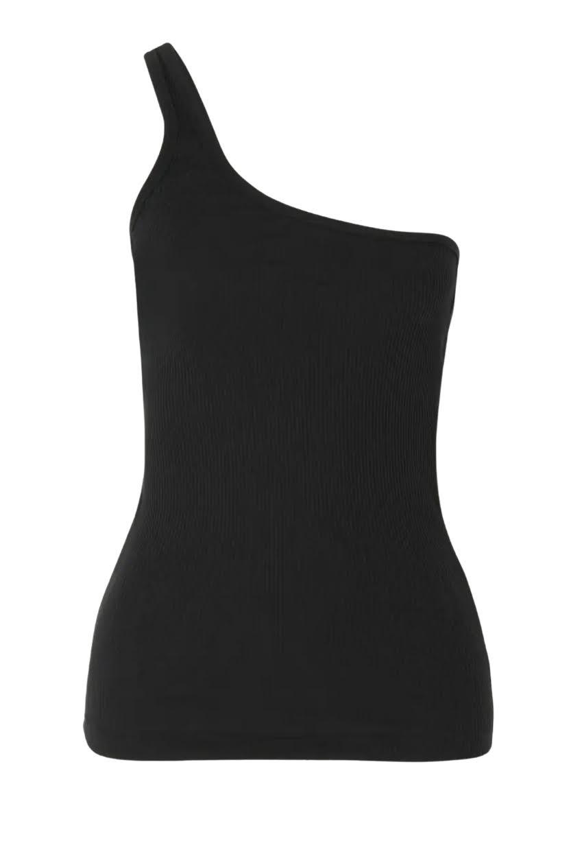 Isabel Marant - Tresia One-Shoulder Black Tank - 32 The Guild