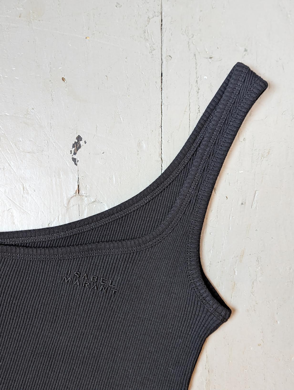 Isabel Marant - Tresia One-Shoulder Black Tank - 32 The Guild