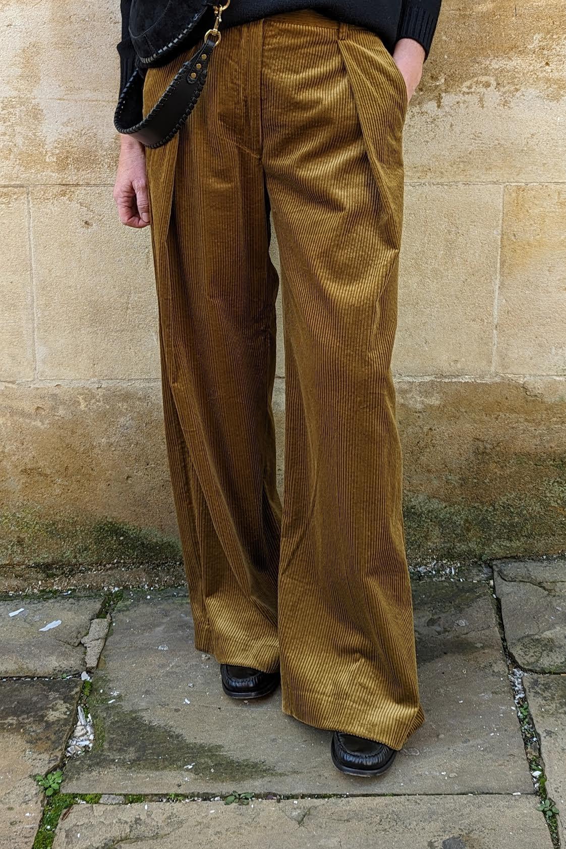 Ricardo Corduroy Wide-Leg Trousers