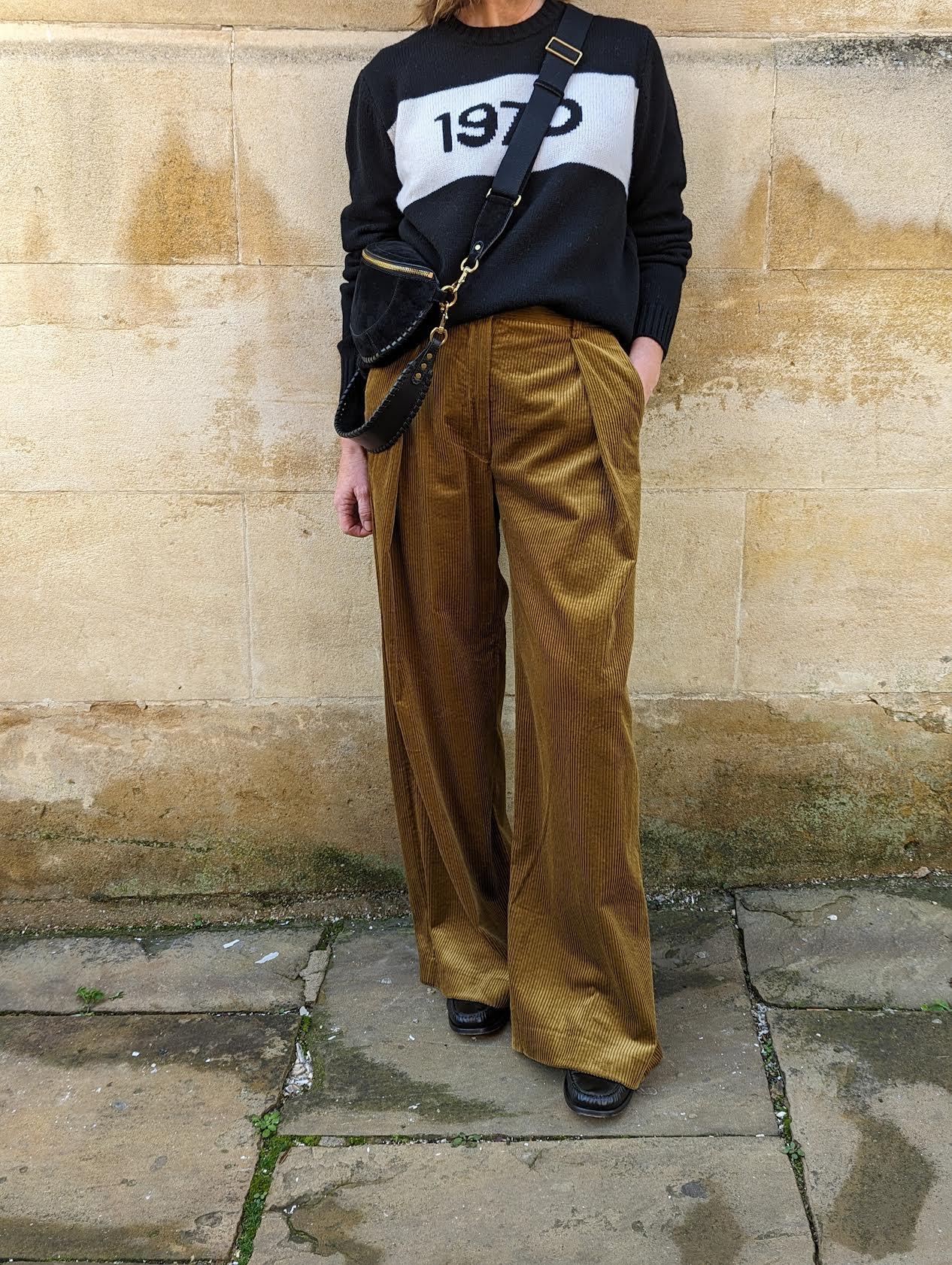 Ricardo Corduroy Wide-Leg Trousers