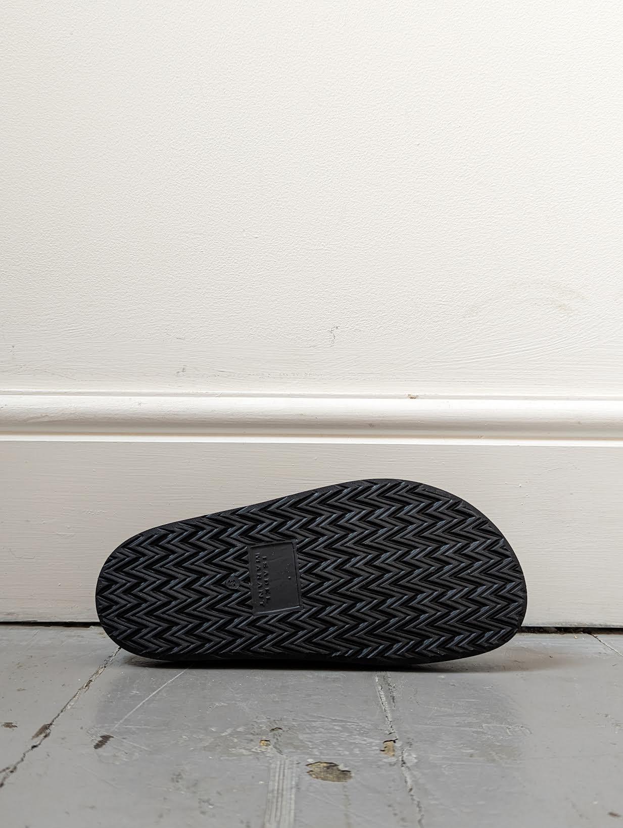 Lennya Eyelet Black Suede Sandals
