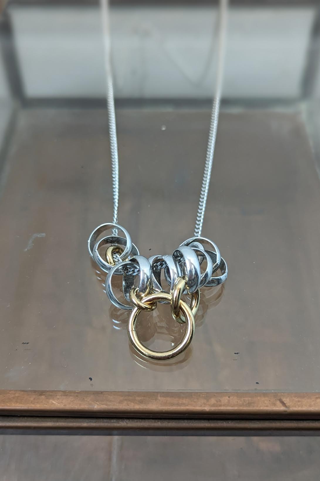 Multi ring deals necklace