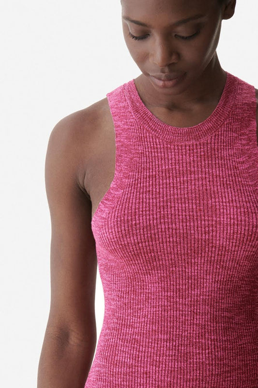 Vanessa Bruno - Cranberry Pivoine Tank Top - Image 1 of 7