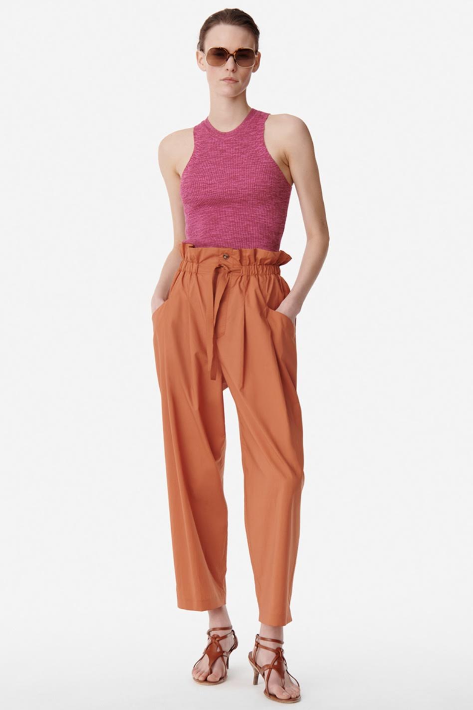 Vanessa Bruno - Casimir Havana High-Waisted Trousers - Image 1 of 4