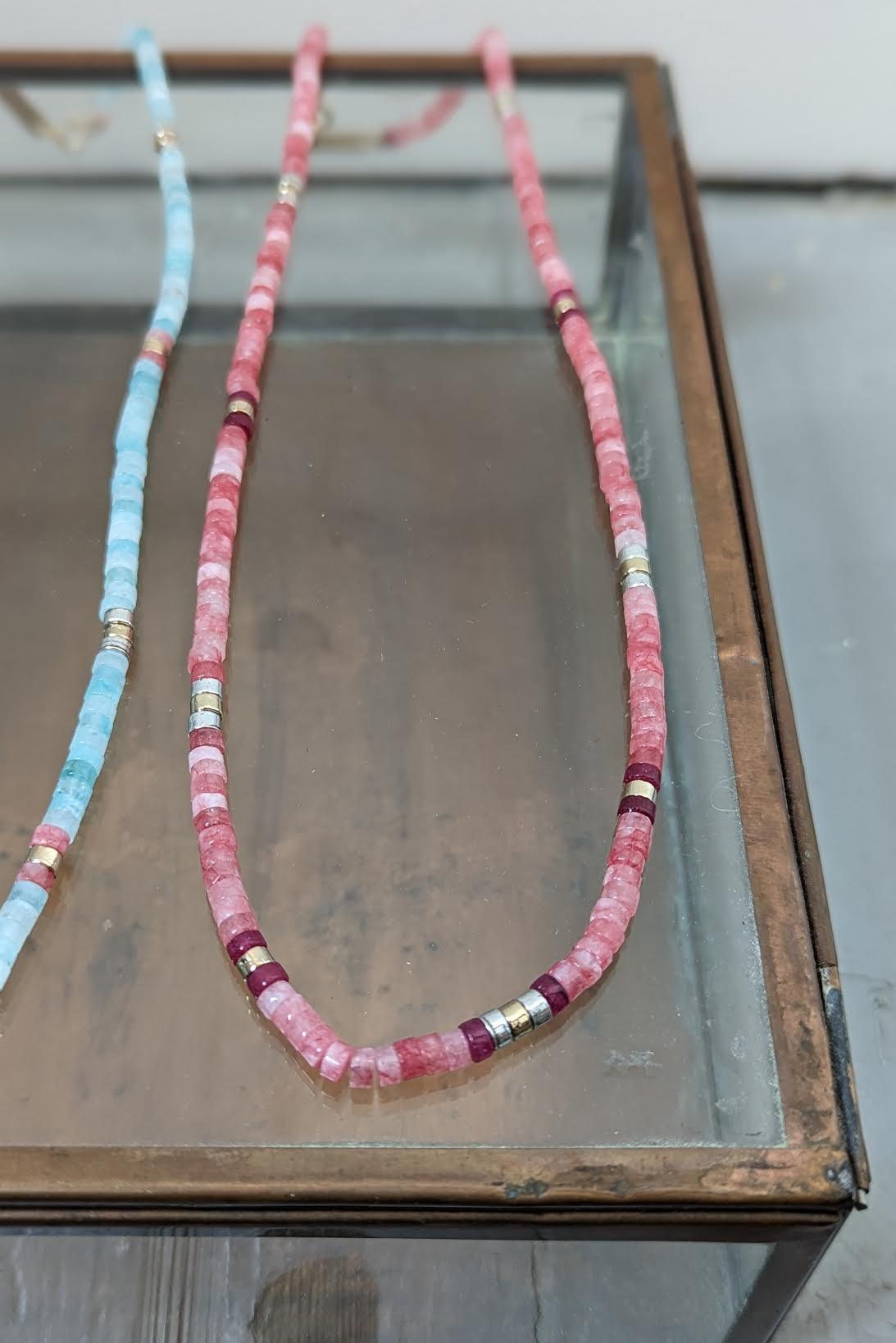 Isabel Marant - Pink Crystal Necklace - 32 The Guild
