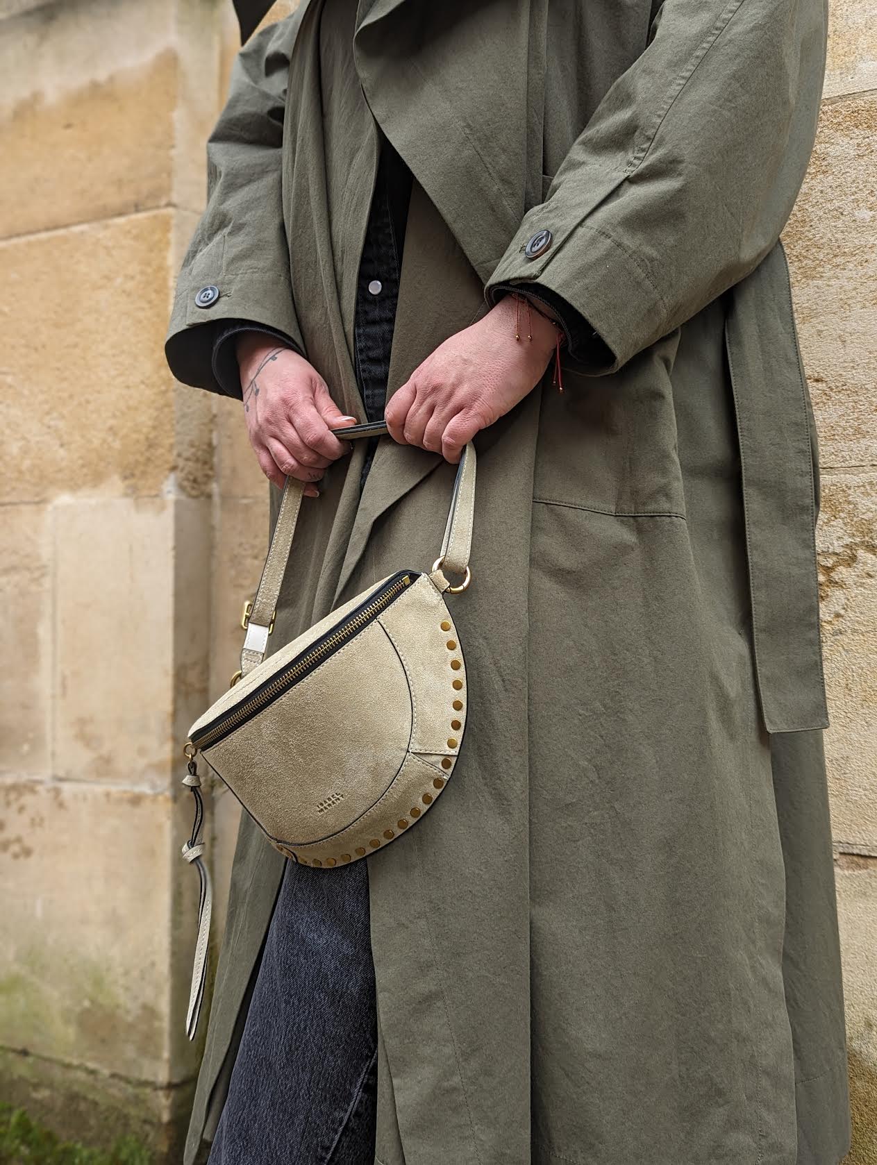 Skano Sand Suede Cross-Body Bag