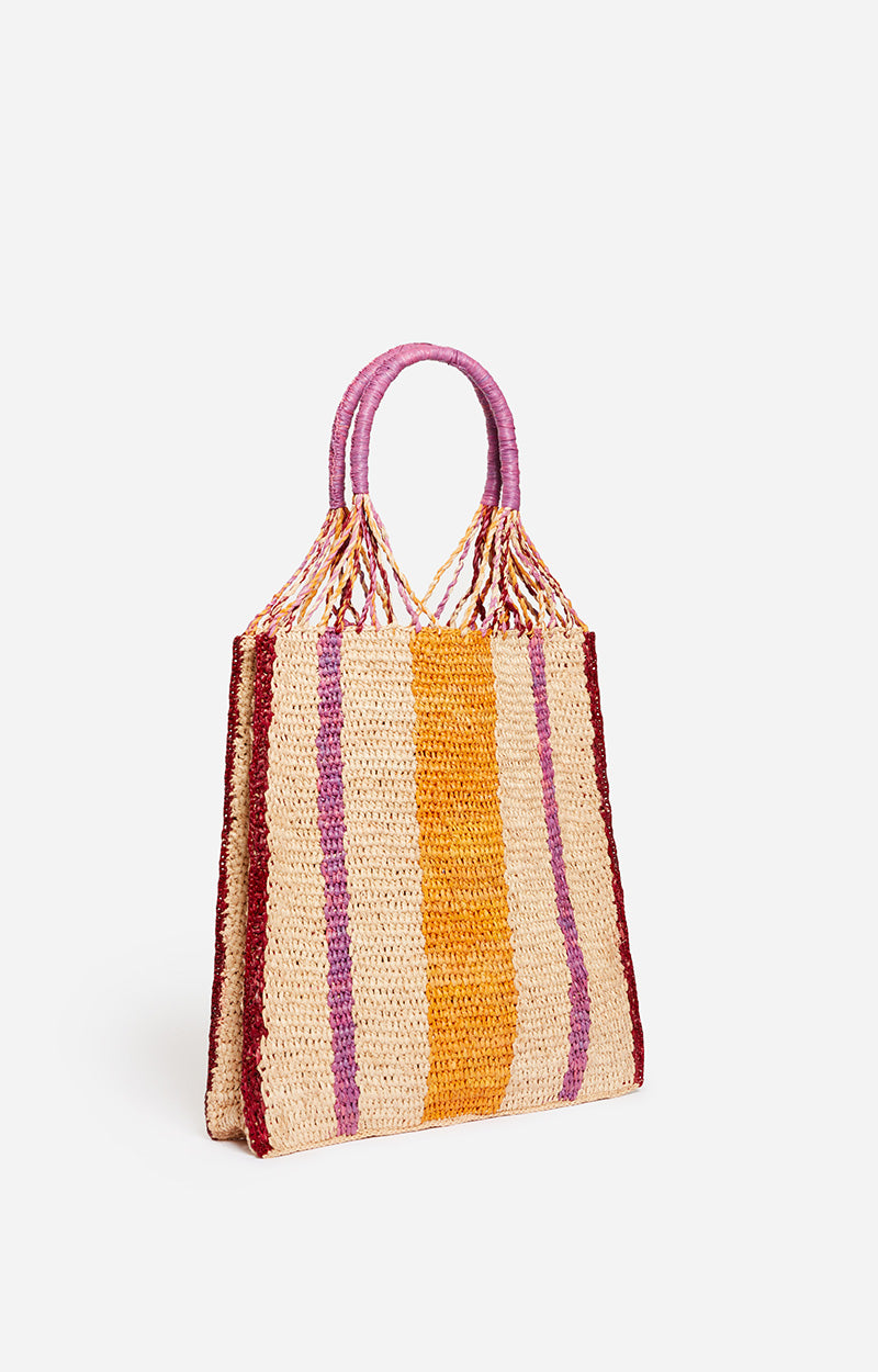 Vanessa Bruno - Panier Multi-Coloured Raffia Tote - Image 4