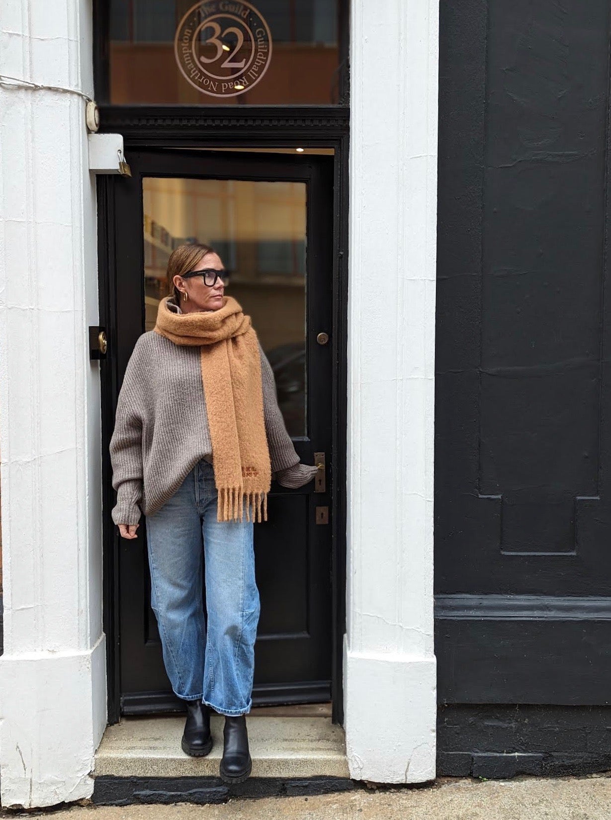 Firny Camel Alpaca-Blend Scarf