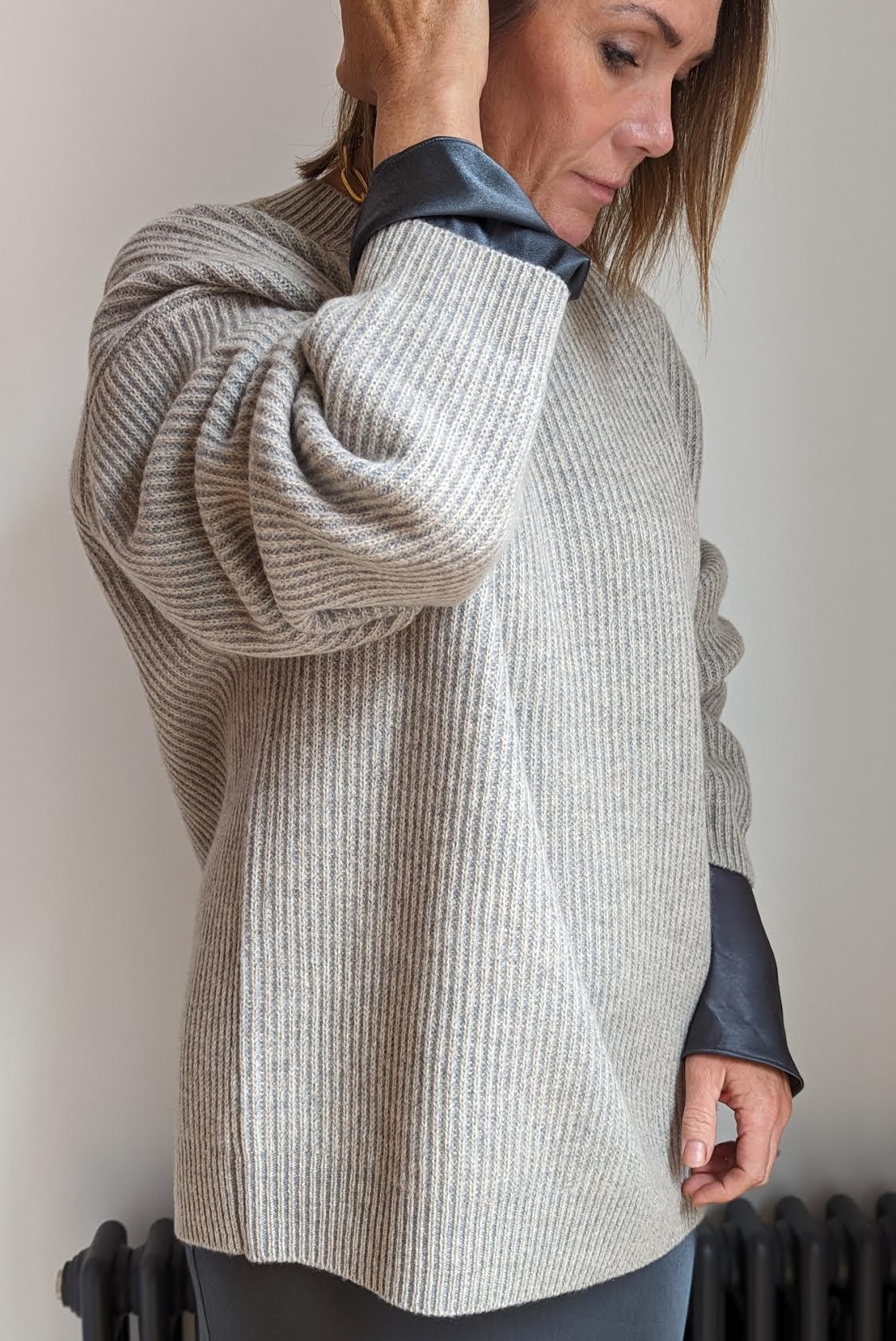 Plaited Crew-Neck Fisherman Jumper