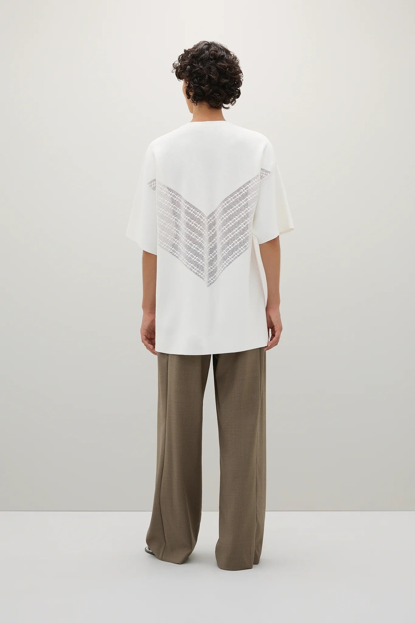 The Bea Knit T-shirt in Parchment