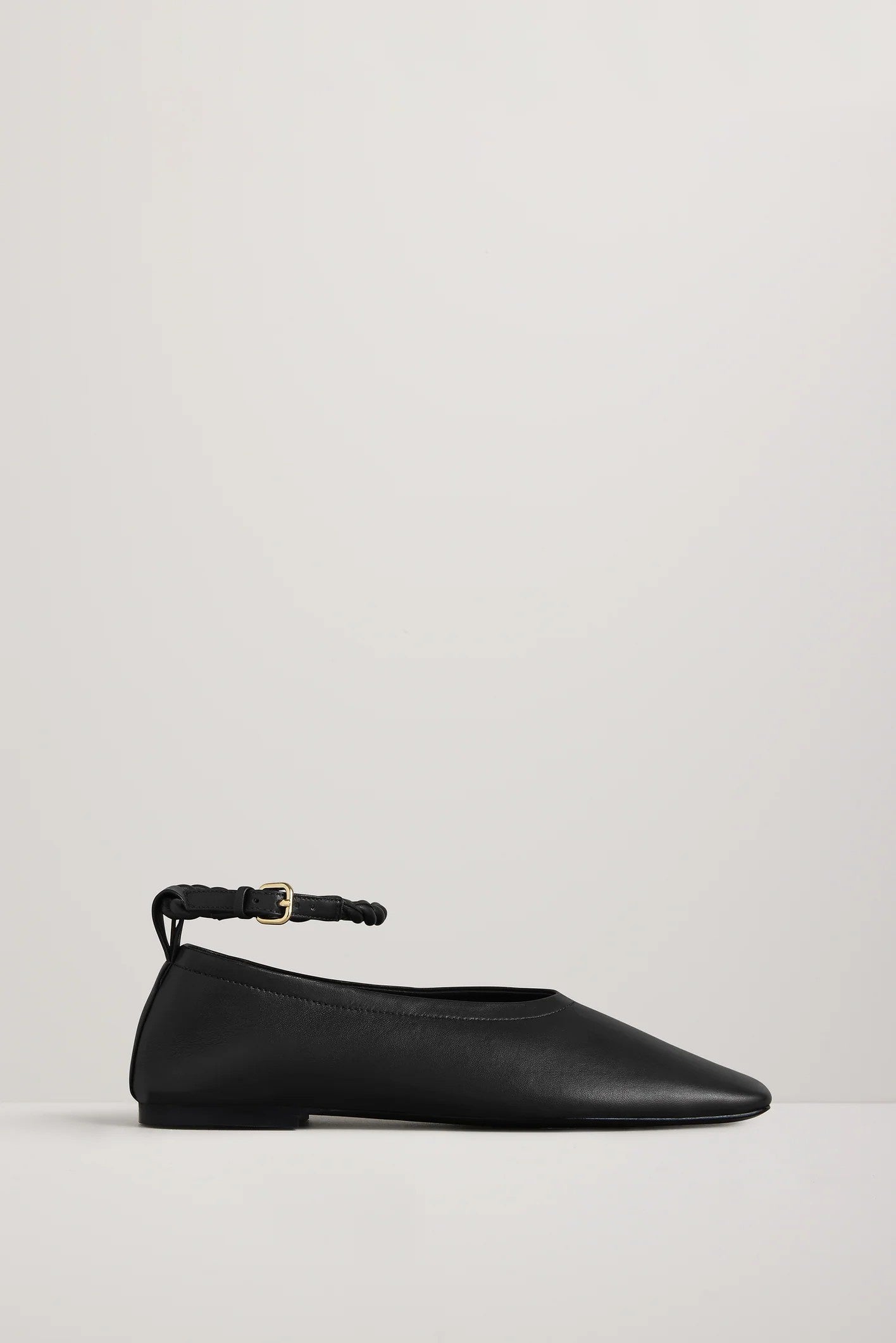 The Steele Flat Ballet Pump Black