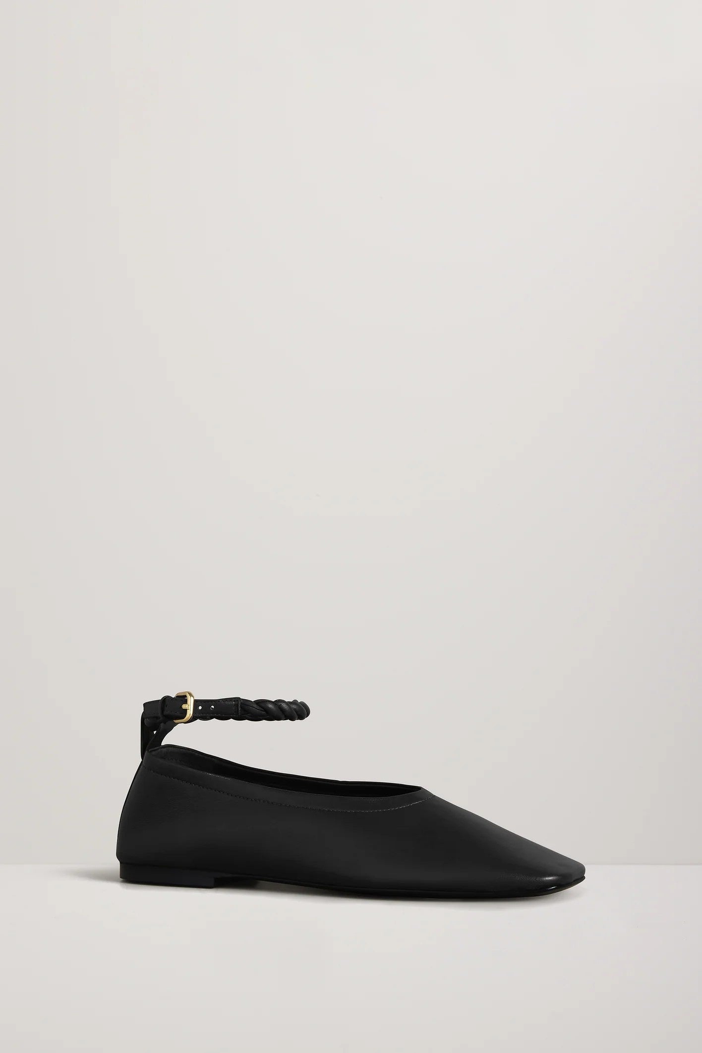 The Steele Flat Ballet Pump Black