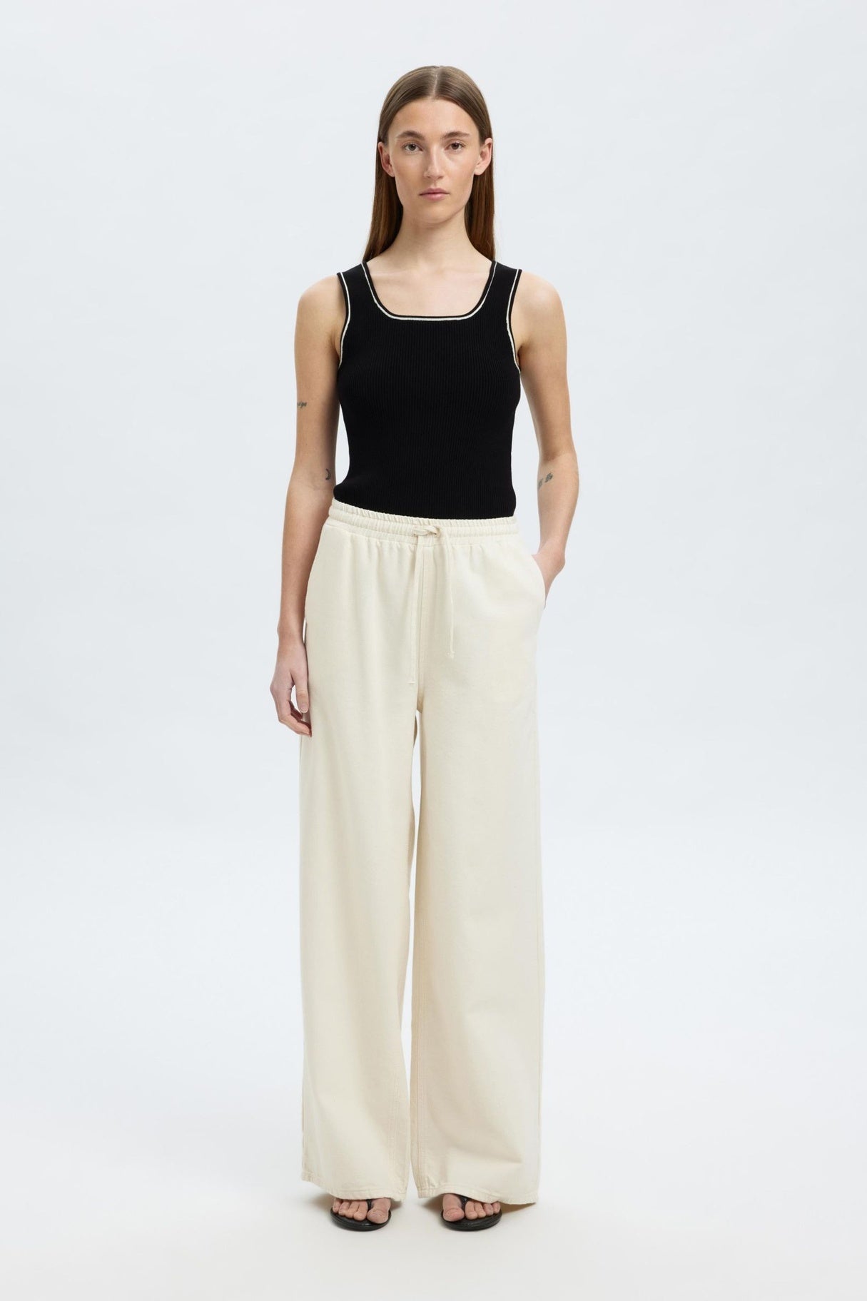 Slfkamma Black Sleeveless Knitted Top