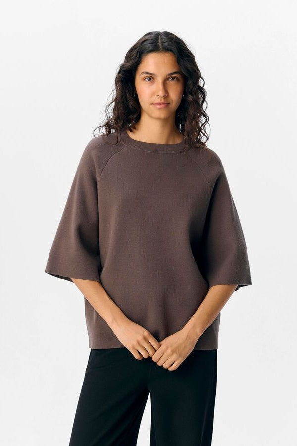 Morel Oversized Knitted Objreynard Top