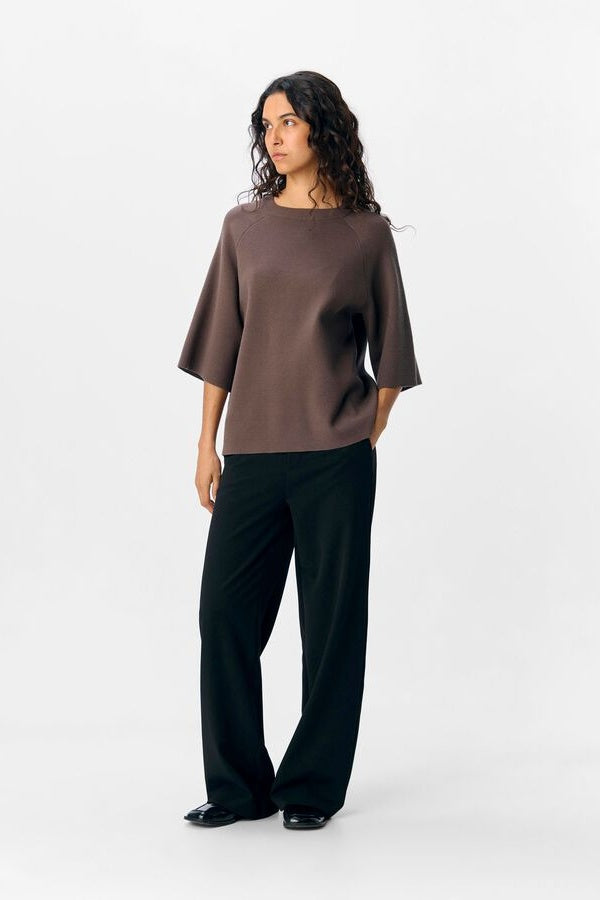 Morel Oversized Knitted Objreynard Top