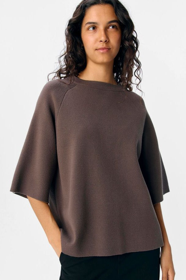Morel Oversized Knitted Objreynard Top