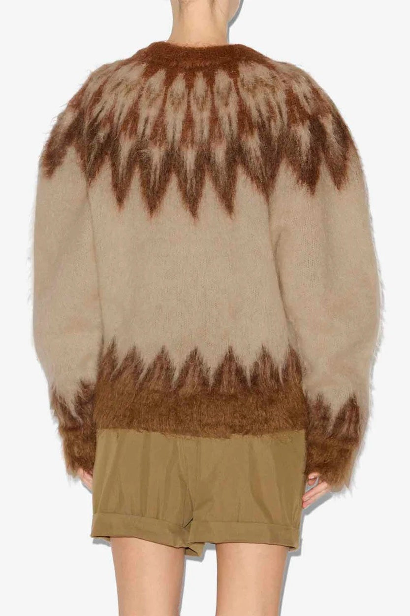 Natania Mohair Fair Isle Pattern Sweater