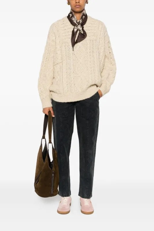 Deotille Cable Knit Sweater