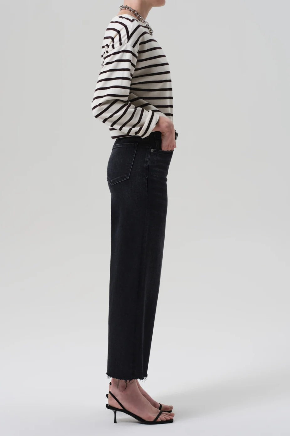 Lyra Wide Leg Medallion Crop Jeans