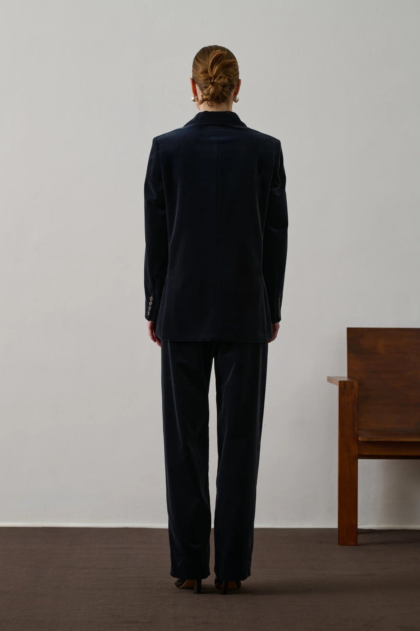 Sevres Anthracite Velvet Jacket