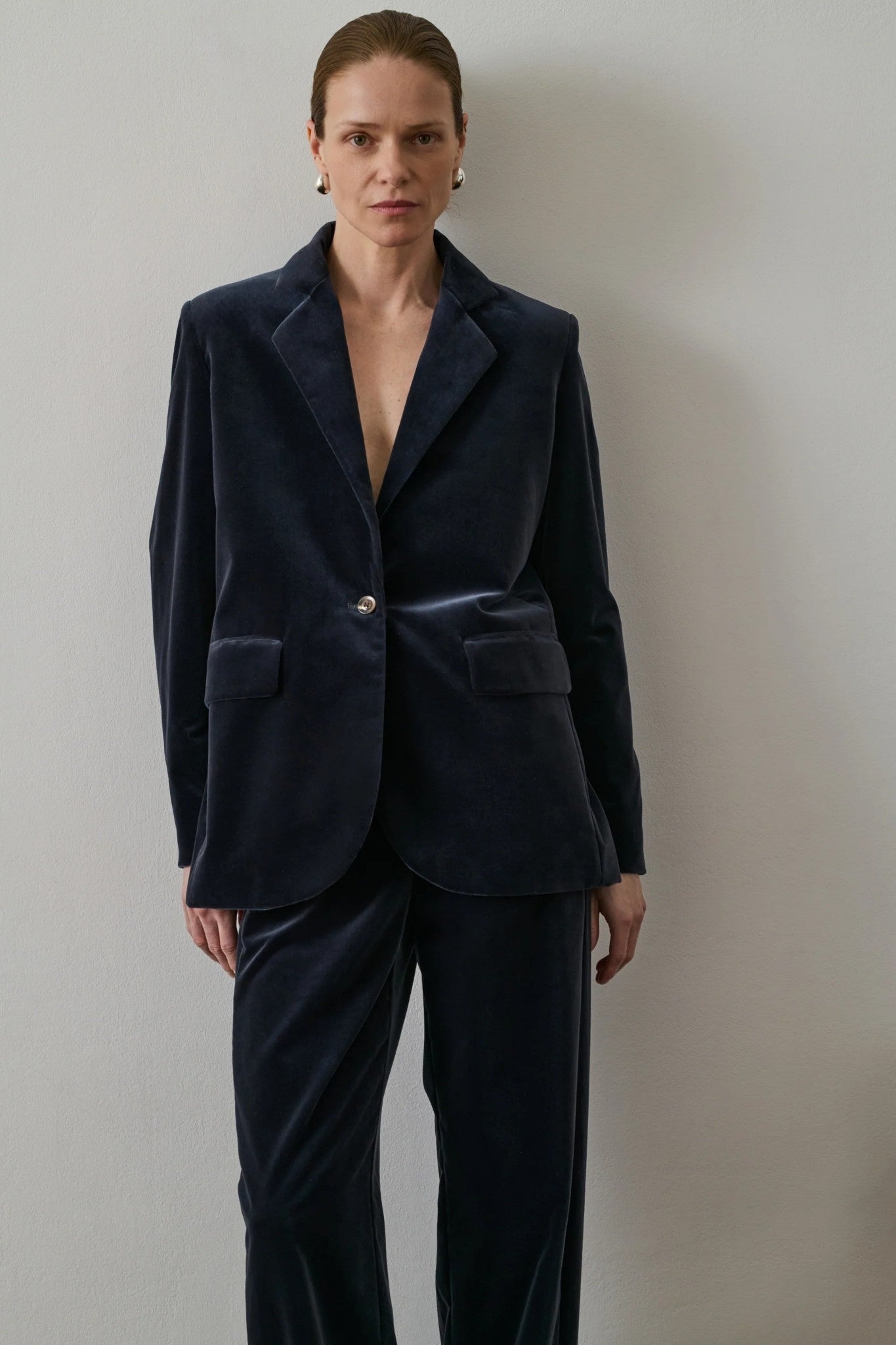 Sevres Anthracite Velvet Jacket