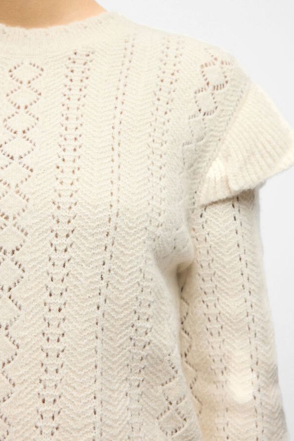 Objpaola Knitted Frill Jumper