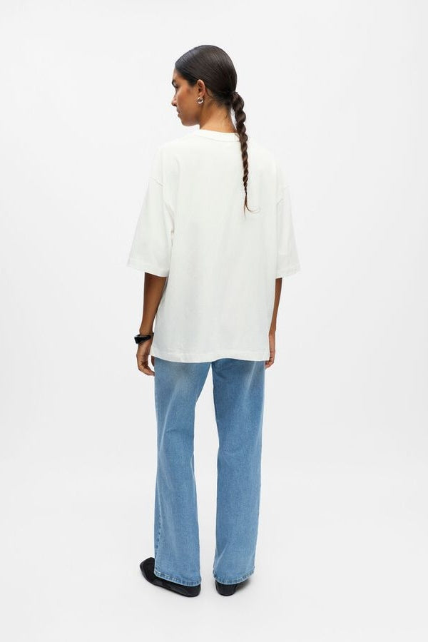 Objgima White Organic Cotton T-shirt