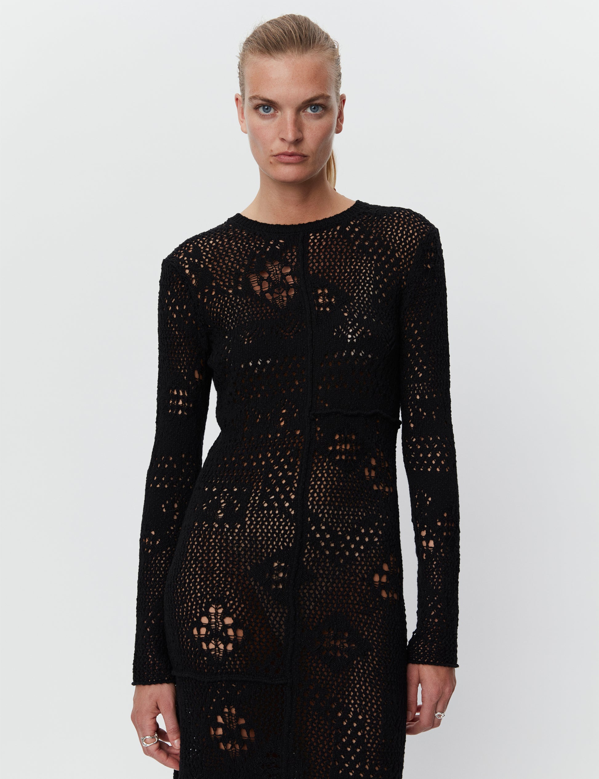 Day Birger - Benoit Black Artistic Crochet Dress