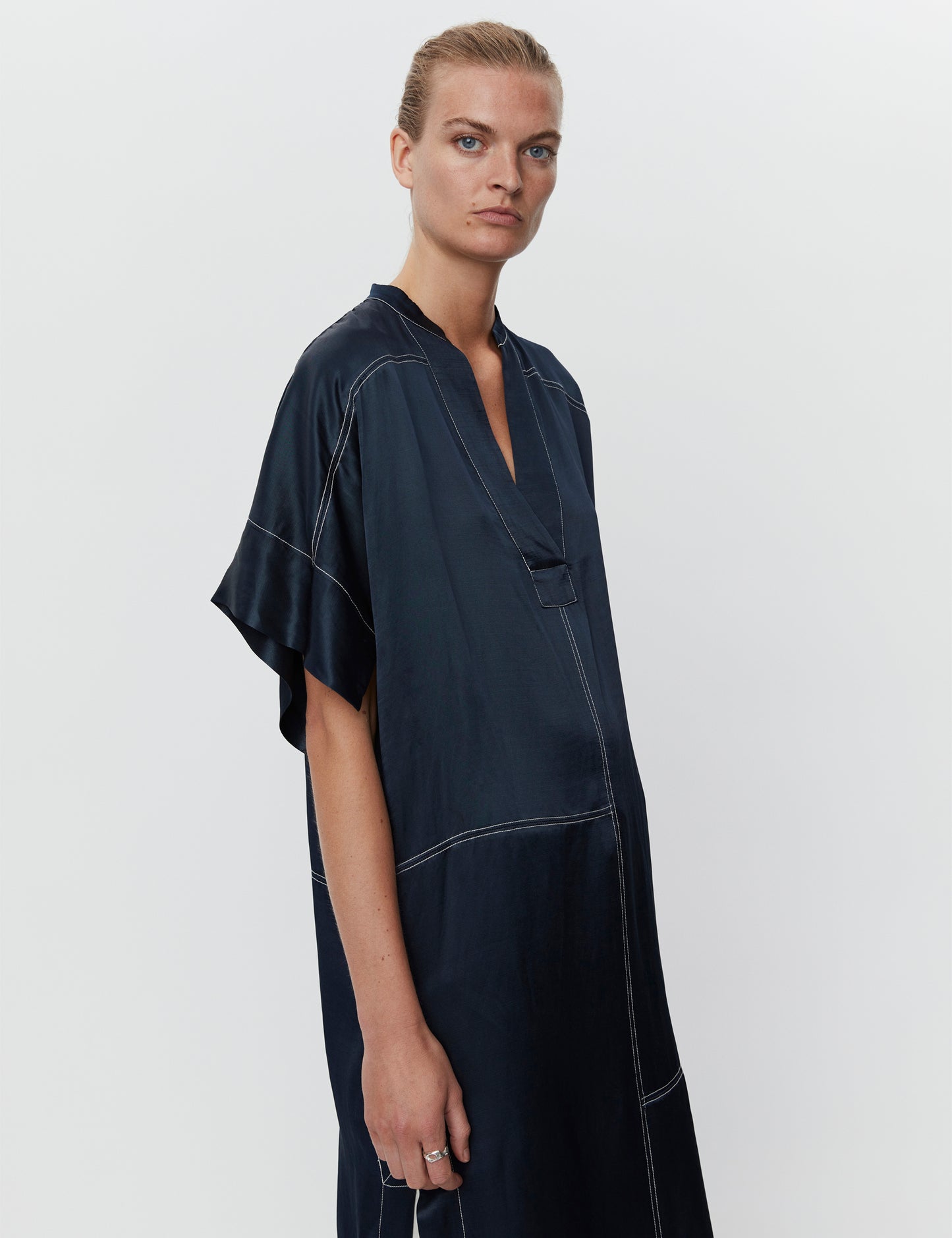 Day Birger - Tina Dark Sapphire High-Shine Dress