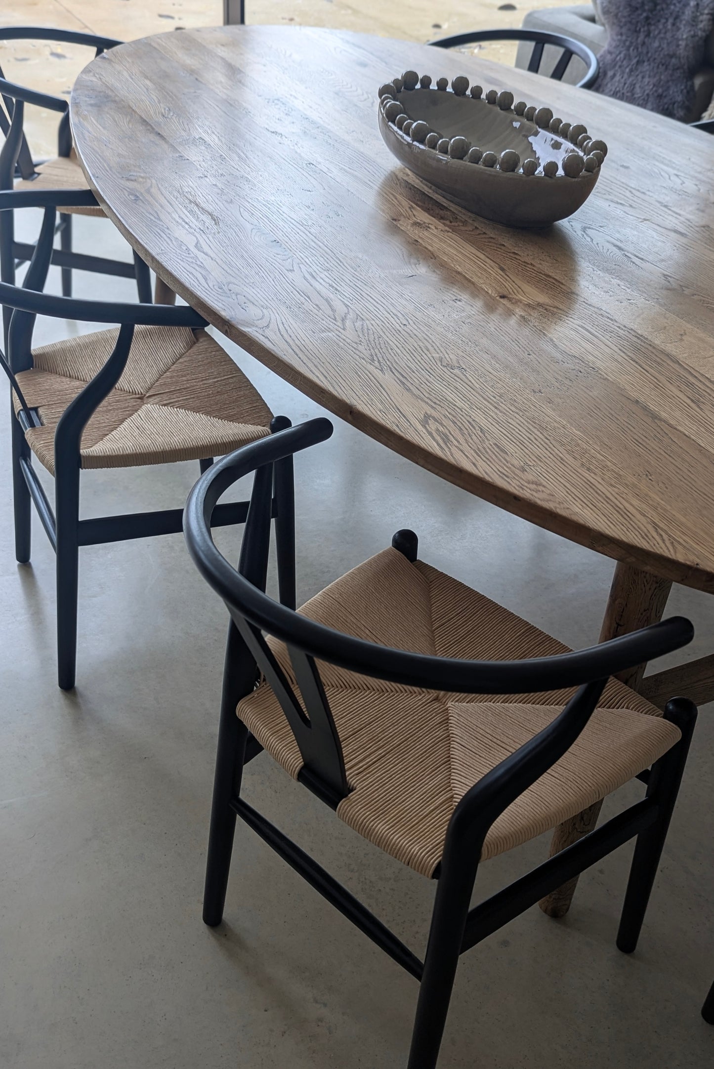 Black Wishbone Dining Chair