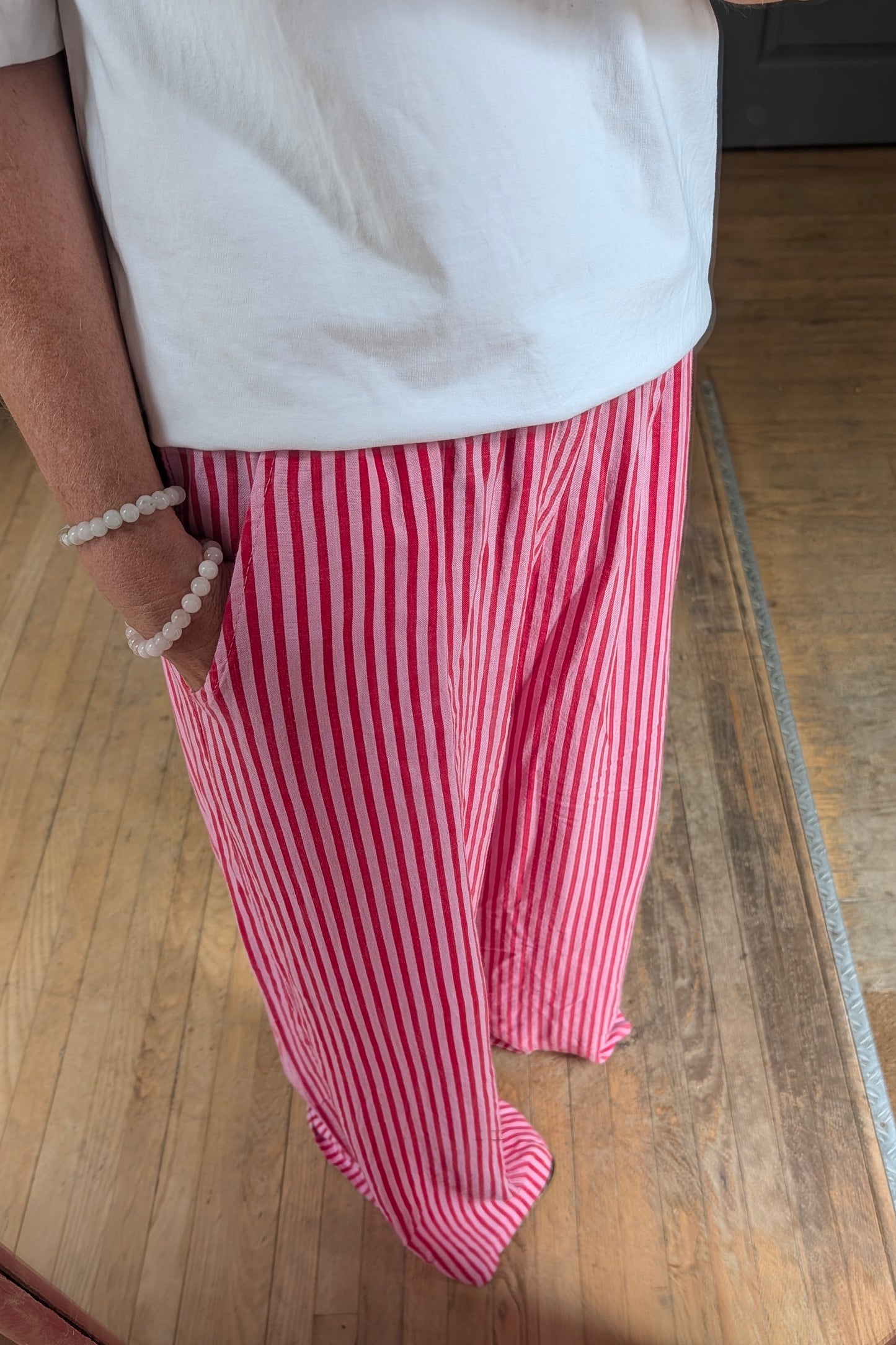 Striped Linen Trousres