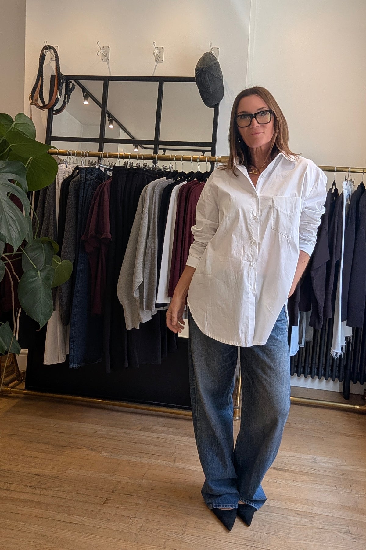 White Cotton Boyfriend Shirt