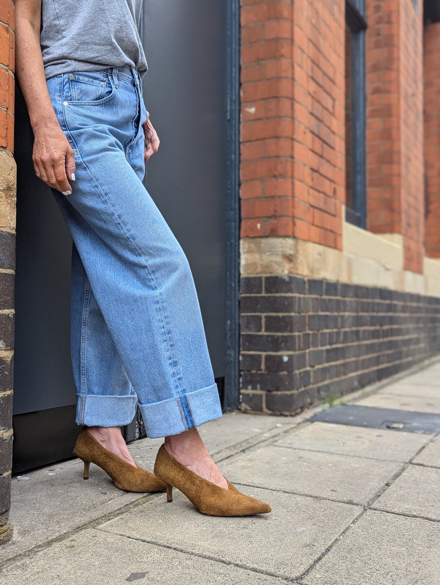 Phia Cinnamon Brushed Suede Shoes