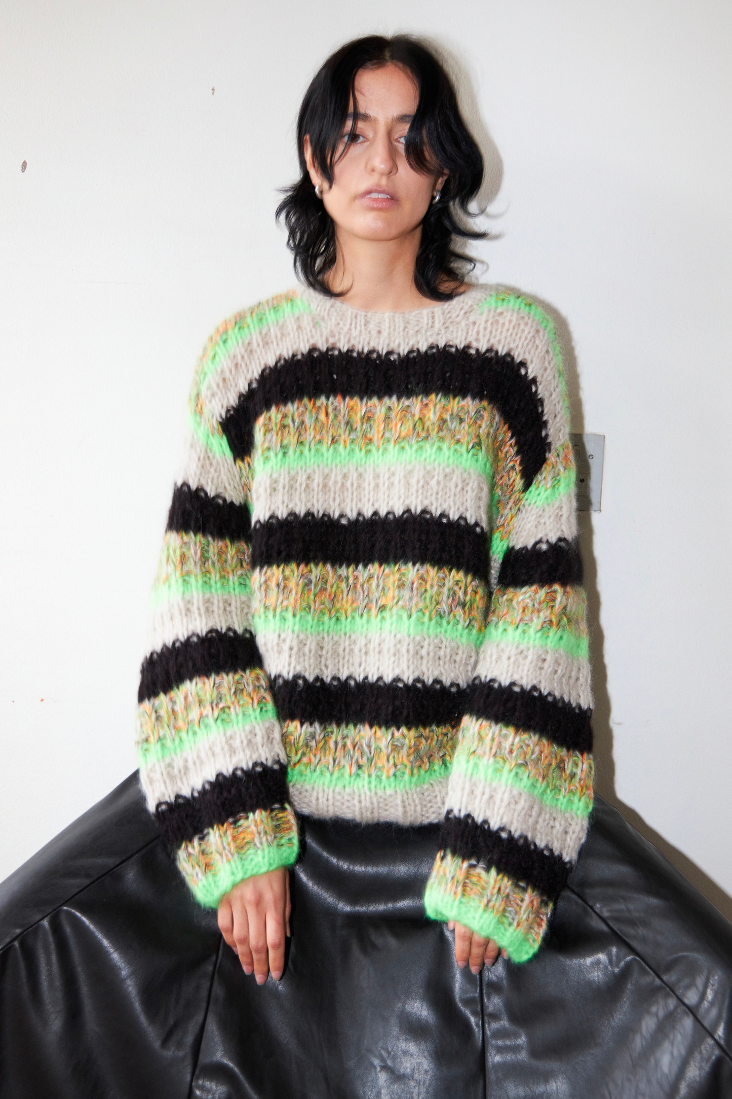 Savannah Oversized Neon Lime Jumper