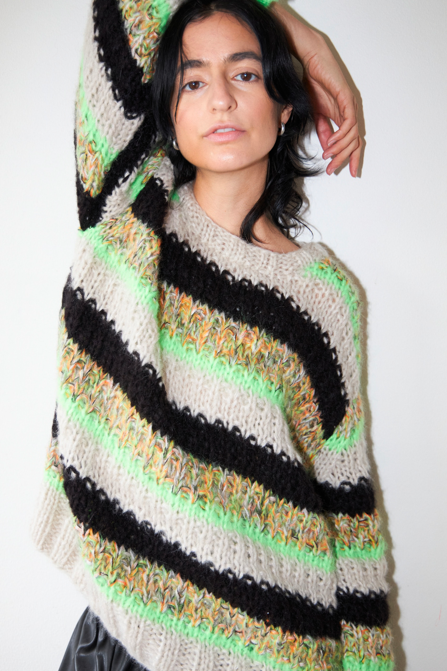 Savannah Oversized Neon Lime Jumper