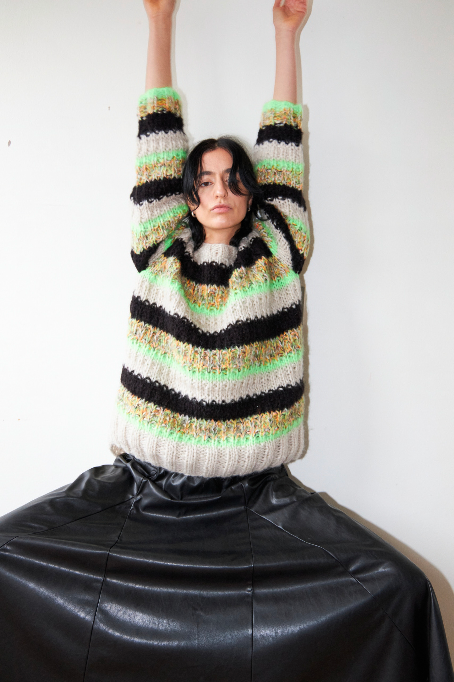 Savannah Oversized Neon Lime Jumper