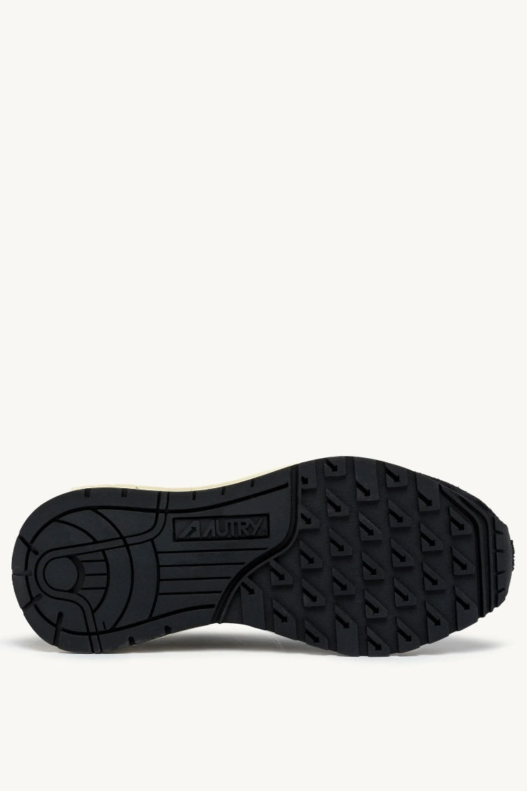 Reelwind Low Sneaker in Green Nylon and Suede