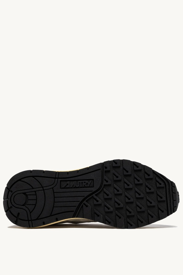 Reelwind Low Sneakers in Space and Silver Nylon Suede and Leather