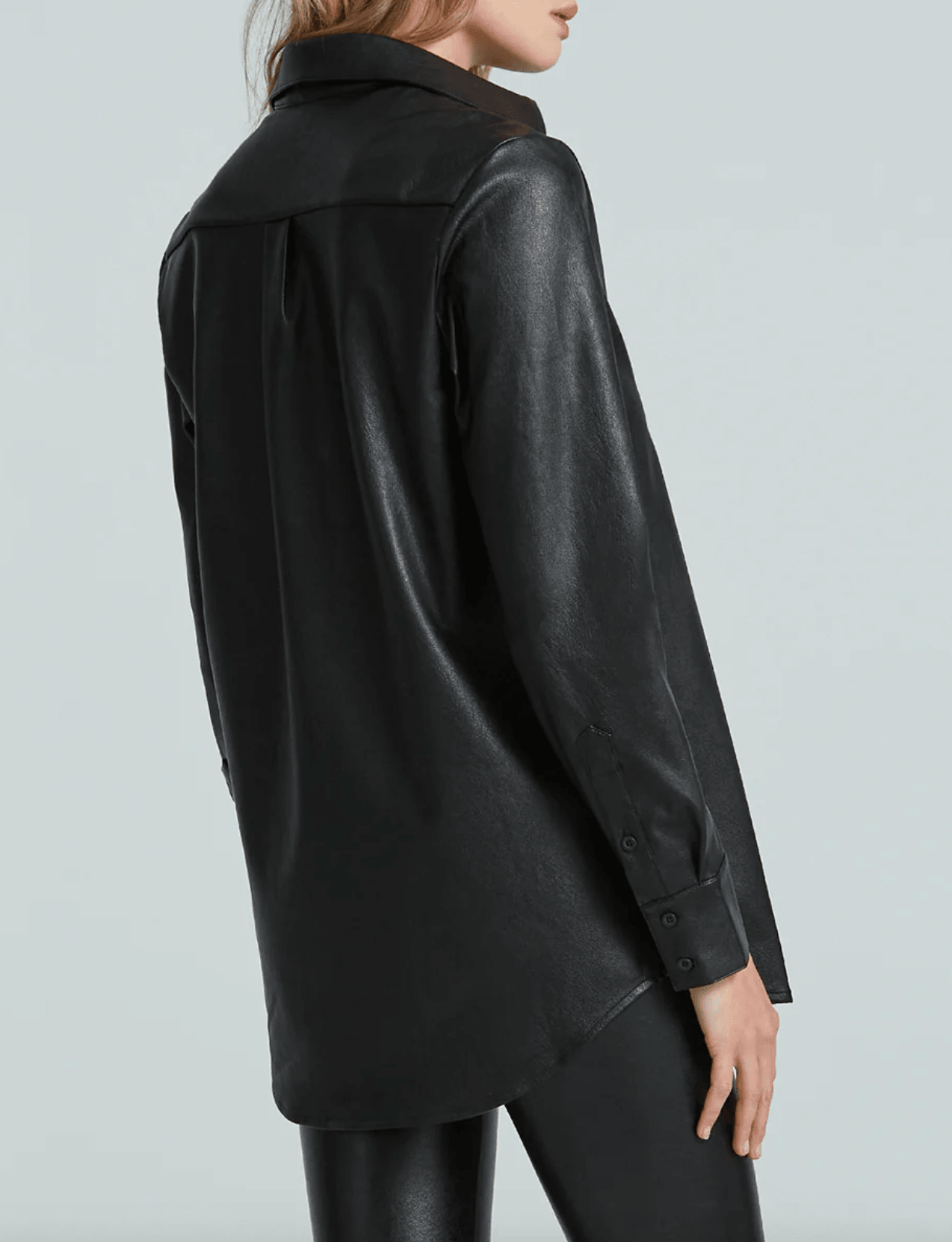 Commando - Lightweight Faux-Leather Black Shirt - 32 The Guild