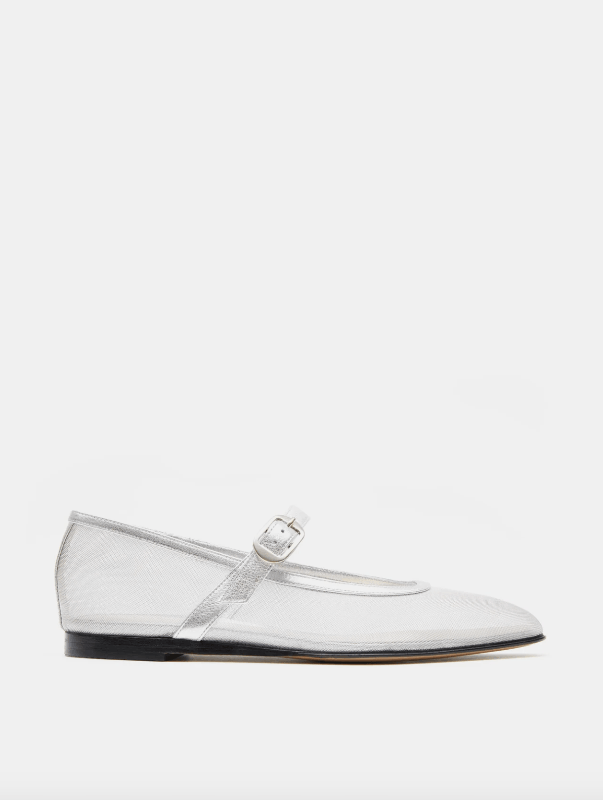 Le Monde Béryl - Silver Mesh Mary-Jane Shoes - 32 The Guild