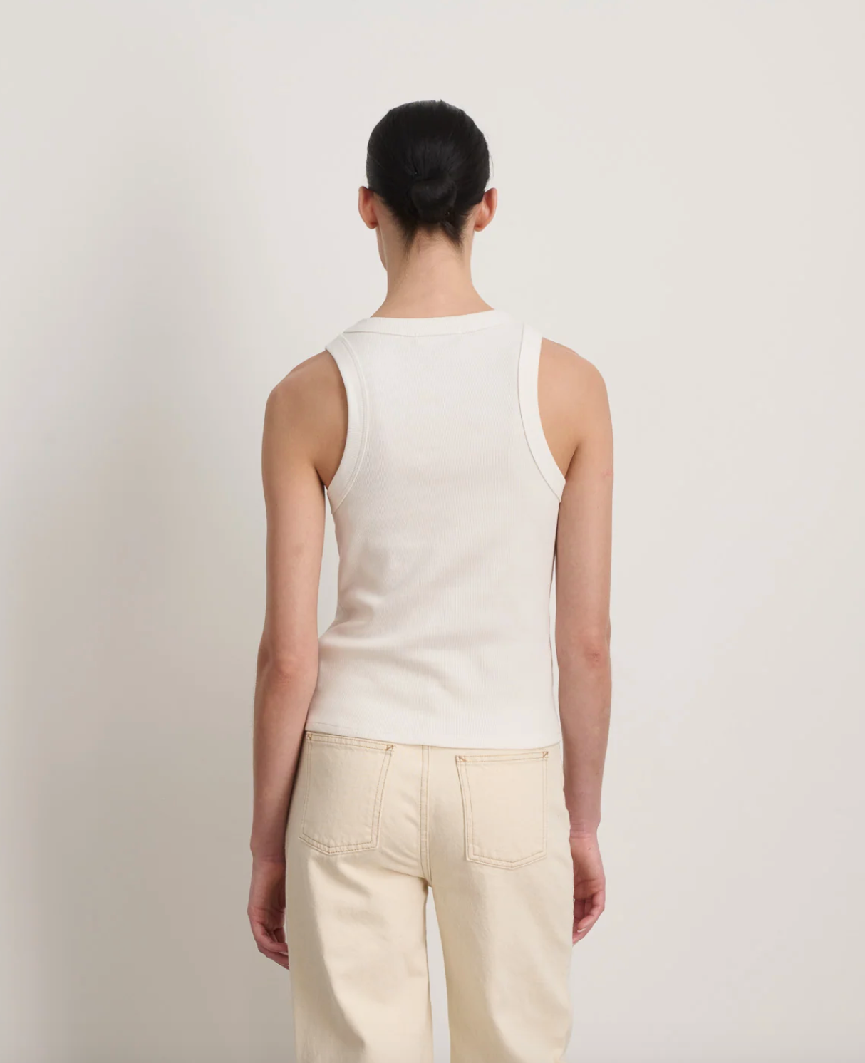 B Sides - Snow White Rib Tank - Image 2 of 2