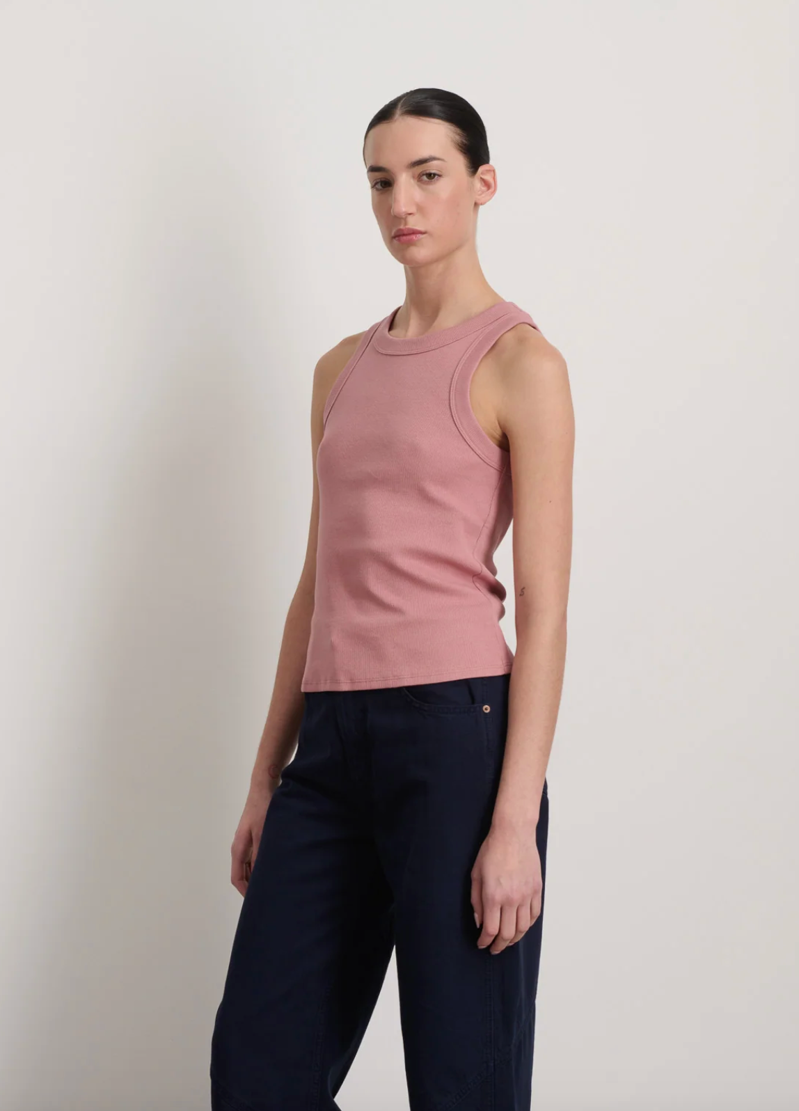 B Sides - Zinnia Overdye Rib Tank - Image 2 of 3