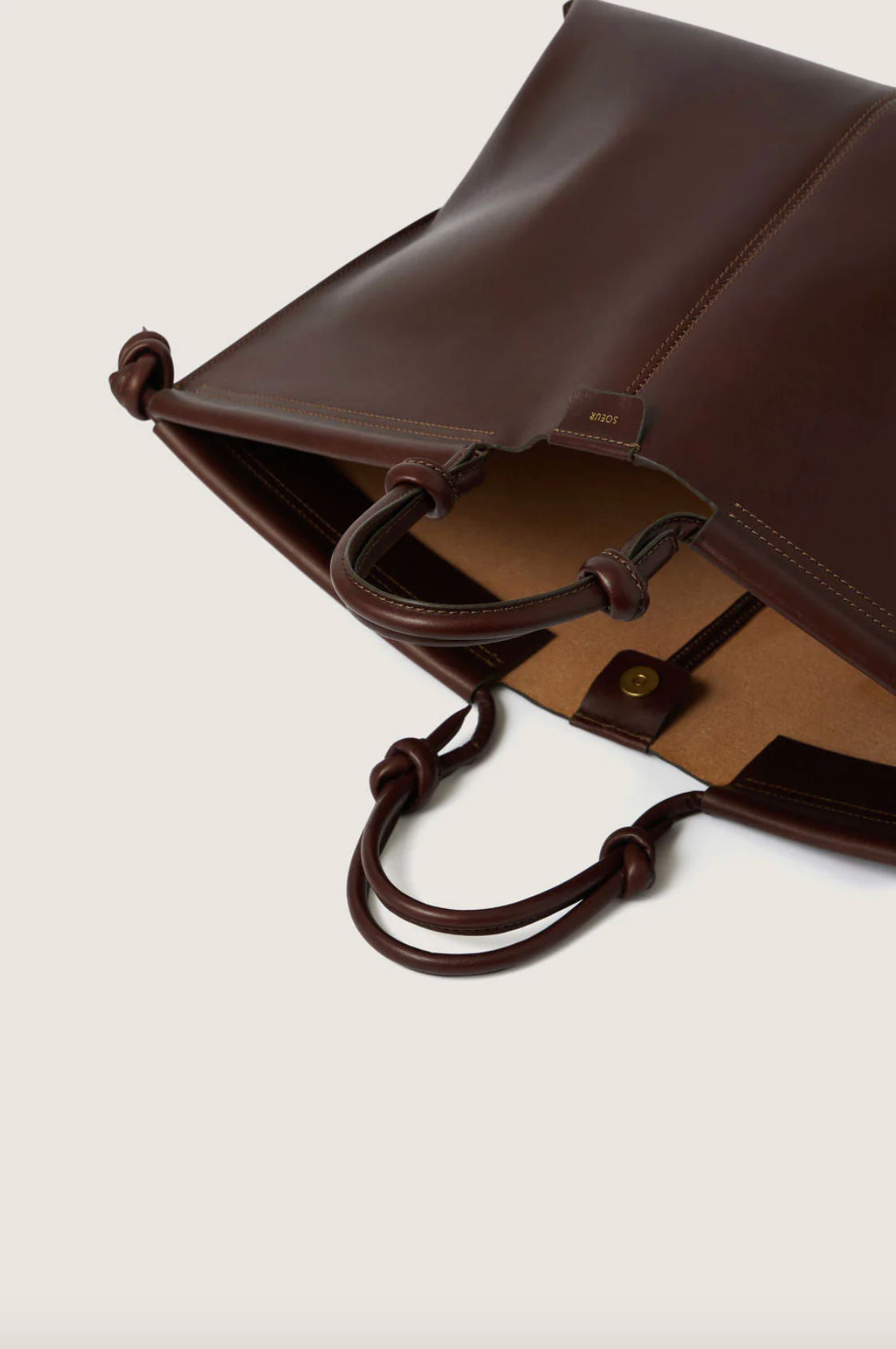 Soeur - Amalfi Marron Leather Weekend Bag - Image 7