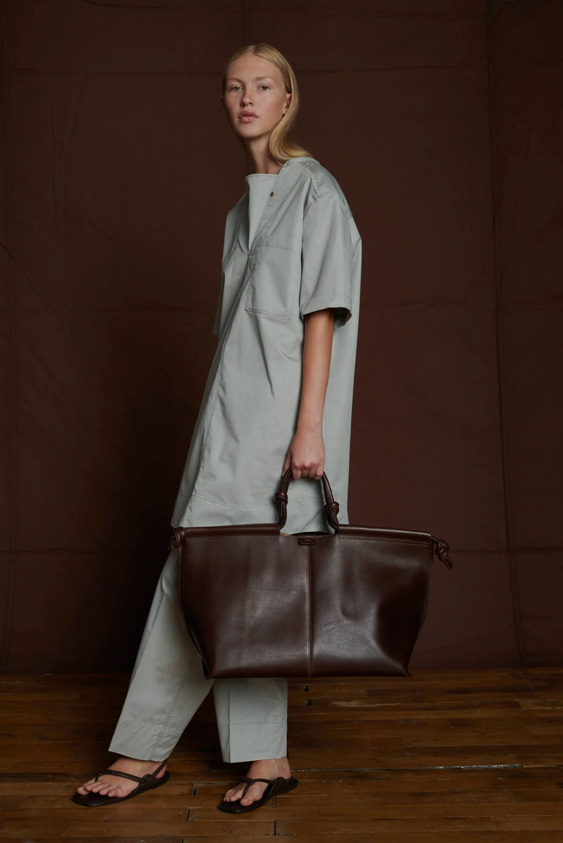 Soeur - Amalfi Marron Leather Weekend Bag - Image 5