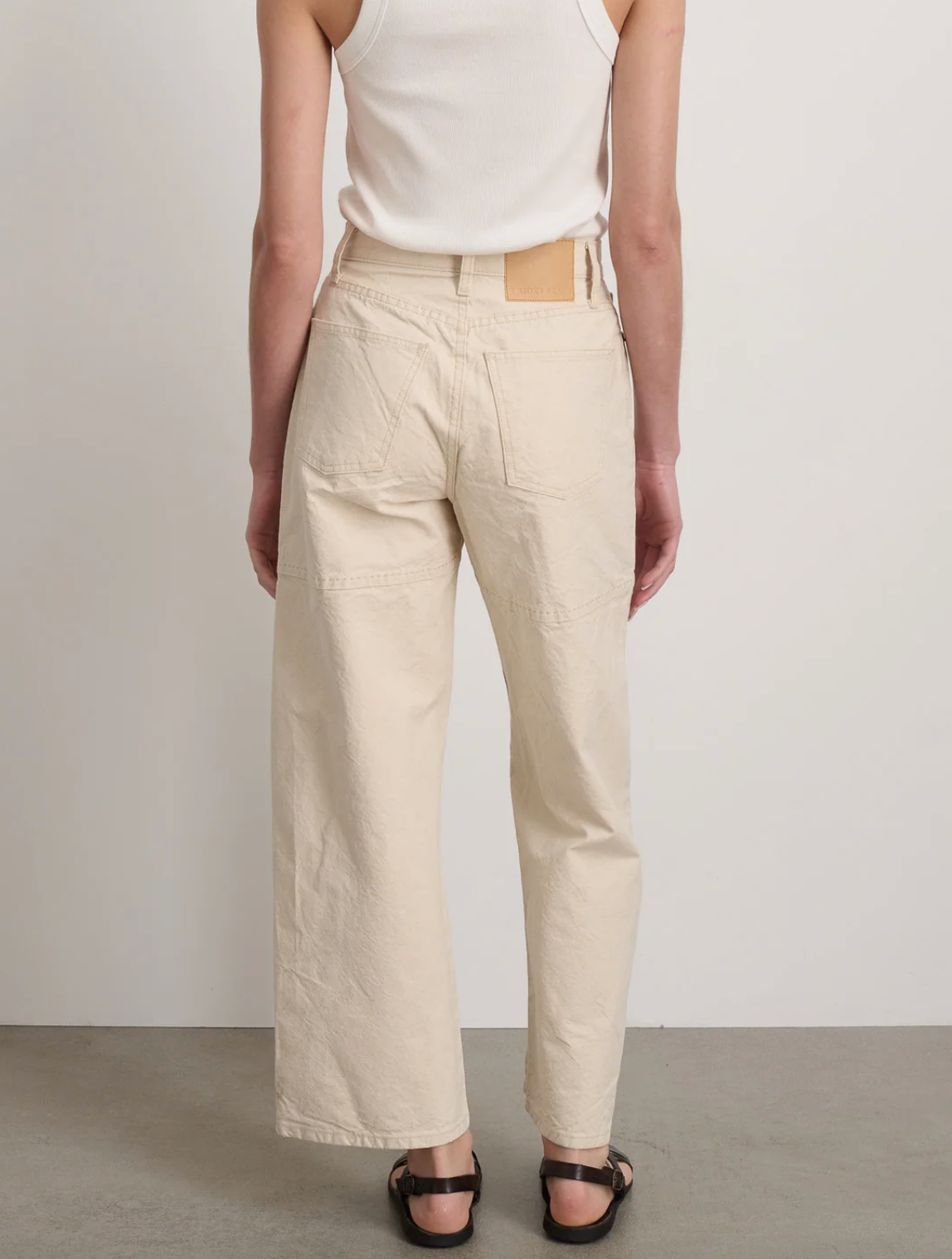 B Sides - Elissa Patch Pocket Mere White Jeans - Image 4